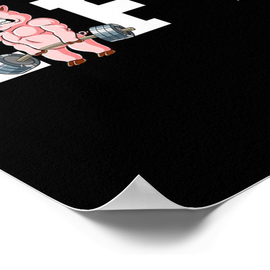 ピグジム重量訓練リフトのデッドリフト ポスター (角)