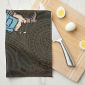 ピグジャケットピギーキュートフォーマルアンティーク キッチンタオル (四つ折り)