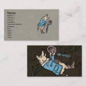 ピグジャケットピギーキュートフォーマルアンティーク 名刺 (正面/裏面)