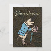 ピグジャケットピギーキュートフォーマルアンティーク 招待状 (正面)