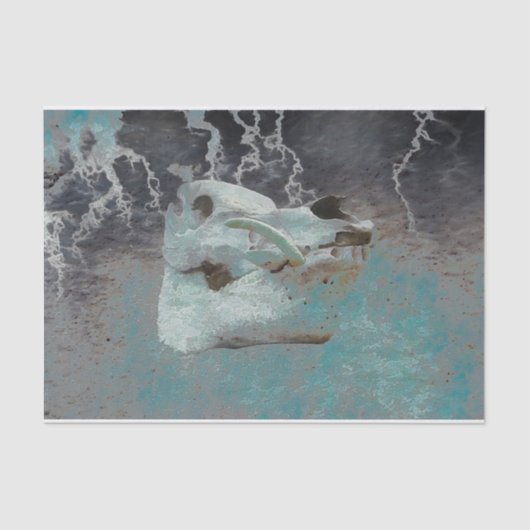 ピグスカルティール(緑がかった色)グレーヴィンテージテクスチャの切り離し 薄葉紙 (正面)