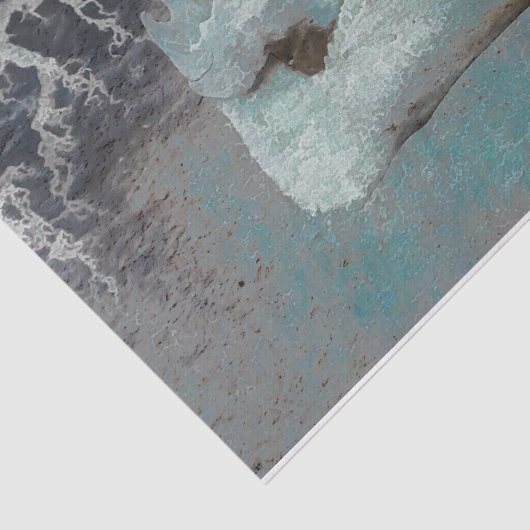 ピグスカルティール(緑がかった色)グレーヴィンテージテクスチャの切り離し 薄葉紙 (詳細)