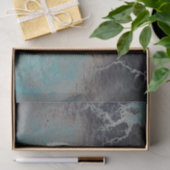 ピグスカルティール(緑がかった色)グレーヴィンテージテクスチャの切り離し 薄葉紙 (ギフト)