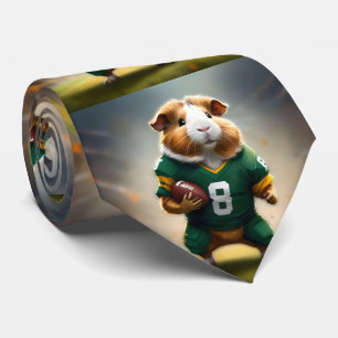 ピグスキンの神秘:モルモットQuarterback ネクタイ