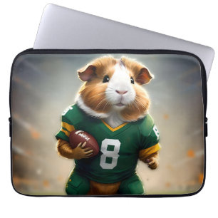 ピグスキンの神秘：モルモットQuarterback ラップトップスリーブ