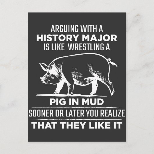 ピグスク専攻のールの歴史論争先生 ポストカード (正面)