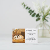 ピグスポッテッドホッグヴィンテージファームアート絵画ズ 名刺 (スタンド正面)