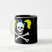 ピグテールとのどくろ印 ツートーンマグカップ (正面左)