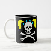 ピグテールとのどくろ印 ツートーンマグカップ (左)