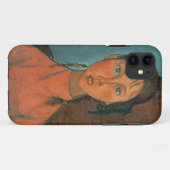 ピグテール、c.1918 (キャンバスの油)を持つ女の子 Case-Mate iPhoneケース (裏面(横))