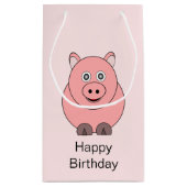 ピグデザイン パーソナライズされた スモールペーパーバッグ (裏面)