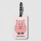 ピグデザイン パーソナライズされた ラゲッジタグ (正面縦)