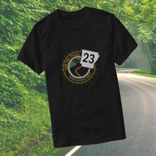 ピグトレイルハイウェイ23アーカンサスオートバイロード Tシャツ