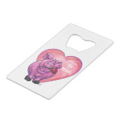 ピグバレンタインデー クレジットカード栓抜き (正面アングル)