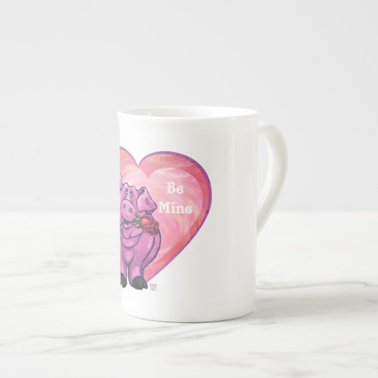 ピグバレンタインデー ボーンチャイナマグカップ (正面右)