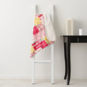 ピグパッチワーク素朴フローラパーソナライズされた シェルパブランケット (インサイチュ)