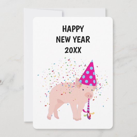 ピグパートリング – アニマルズホリディニューイヤーカード シーズンカード (正面)