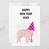 ピグパートリング – アニマルズホリディニューイヤーカード シーズンカード (正面/裏面)