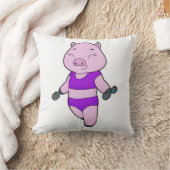 ピグフィットネスダンベル クッション (ブランケット)