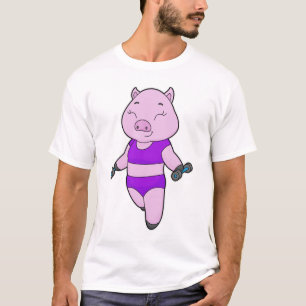 ピグフィットネスダンベル Tシャツ