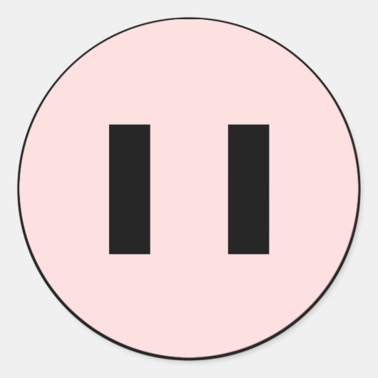 ピグフェイステッカー ラウンドシール (正面)