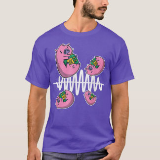 ピグフライのまわりに周波数Ham無線事業者 Tシャツ