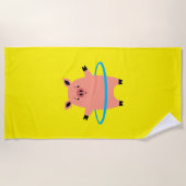 ピグフラフープ ビーチタオル (正面)