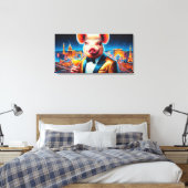 ピグベガスのナイトライフ8 キャンバスプリント (インサイチュ (寝室))