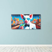 ピグベガスナイトライフ2 キャンバスプリント (インサイチュ (ウッドフロア))