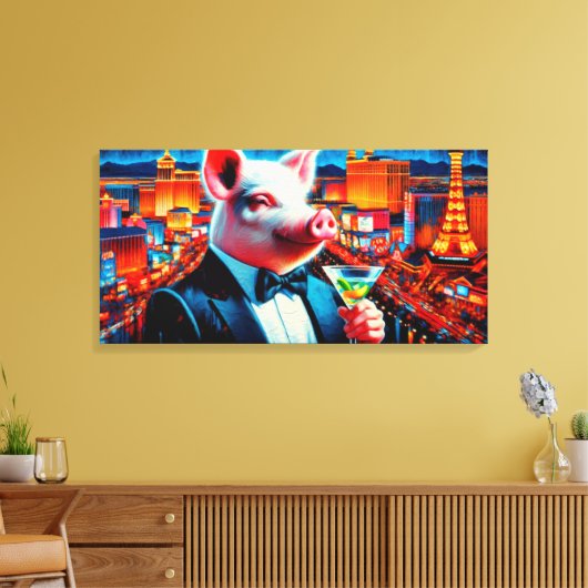 ピグベガスナイトライフ3 キャンバスプリント (インサイチュ (リビング))