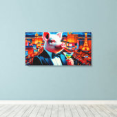 ピグベガスナイトライフ3 キャンバスプリント (インサイチュ (ウッドフロア))