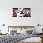 ピグベガスナイトライフ4 キャンバスプリント (インサイチュ (寝室))