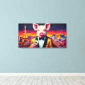 ピグベガスナイトライフ7 キャンバスプリント (インサイチュ (ウッドフロア))