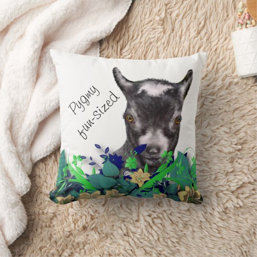 ピグマイヤギ絵を描の名ヤギ枕 クッション (ブランケット)