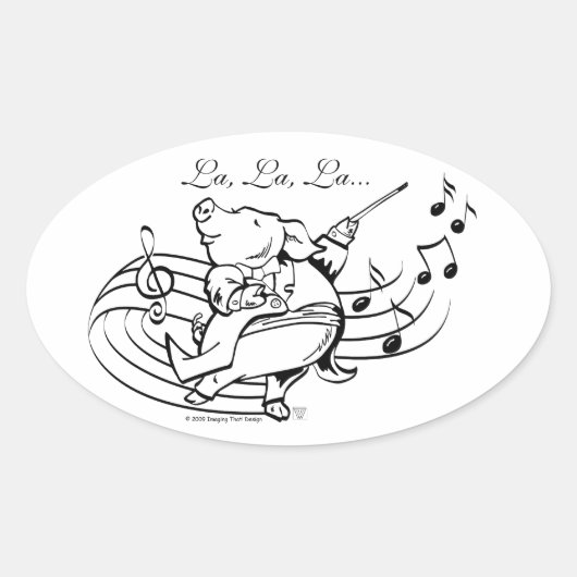 ピグマエストロ 楕円形シール (正面)