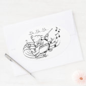 ピグマエストロ 楕円形シール (封筒)