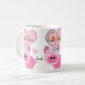 ピグマグハッピーバースデーマグ コーヒーマグカップ (正面左)