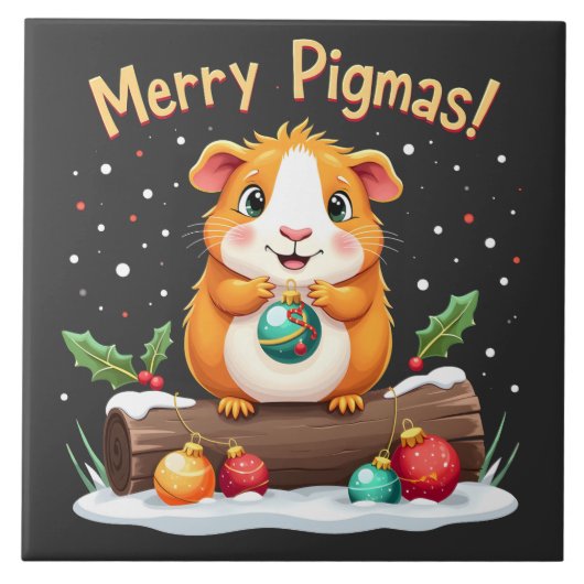 ピグマスギメリーニアピグクリスマスサンタ タイル (正面)