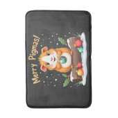 ピグマスギメリーニアピグクリスマスサンタ バスマット (正面縦)