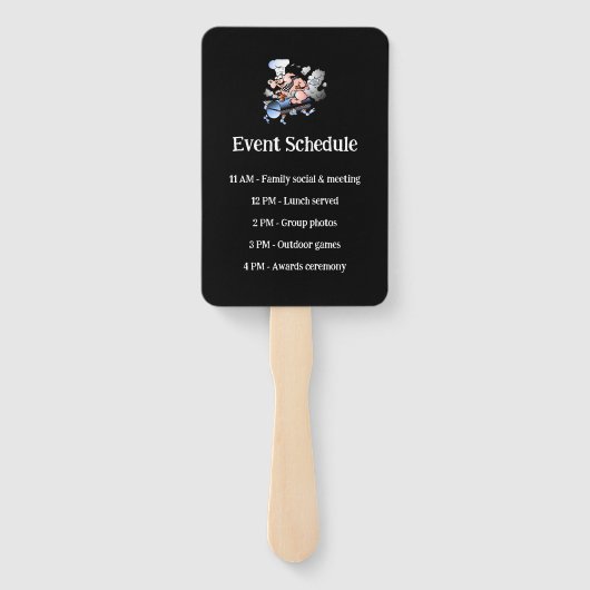 ピグマスコットファミリー懇親会イベントスケジュールカスタム ハンドファン (裏面)