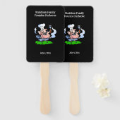 ピグマスコットファミリー懇親会バーベキューカスタム ハンドファン (正面&裏面)