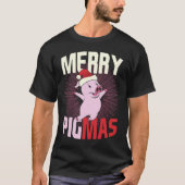 ピグマハッピーピグサンタハットメリークリスマス Tシャツ (正面)