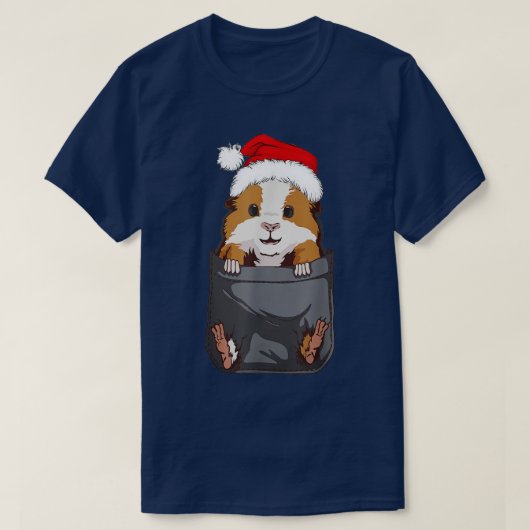 ピグマメリーギニおもしろいーンピグクリスマス Tシャツ (デザイン正面)