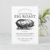 ピグミニマルローストBBQパーティーカスタマイズ招待状 招待状 (スタンド正面)