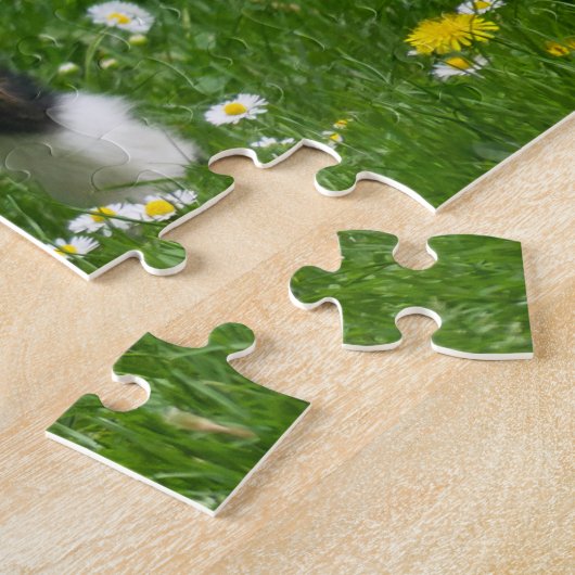 ピグミーの小型の花を咲かせるヤギ ジグソーパズル (側面)