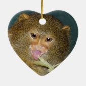 ピグミーマーモセットのクリスマスのオーナメント セラミックオーナメント (裏面)