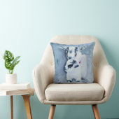 ピグミーヤギ愛好家ポートレートのママとベビー クッション (椅子)