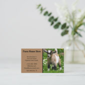 ピグミー矮性山羊繁殖家 名刺 (スタンド正面)