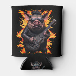 ピグメタルギターIハムロックアンドロールミュージシャンホット 缶クーラー