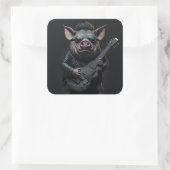 ピグメタルギターIハムロック&転がミュージシャンクール スクエアシール (バッグ)